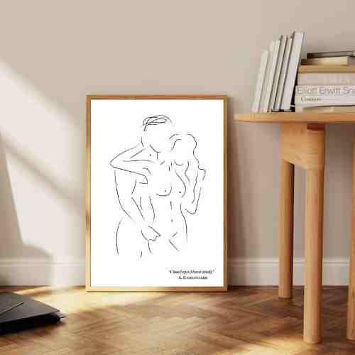 Closed eyes kisses wisely Poster