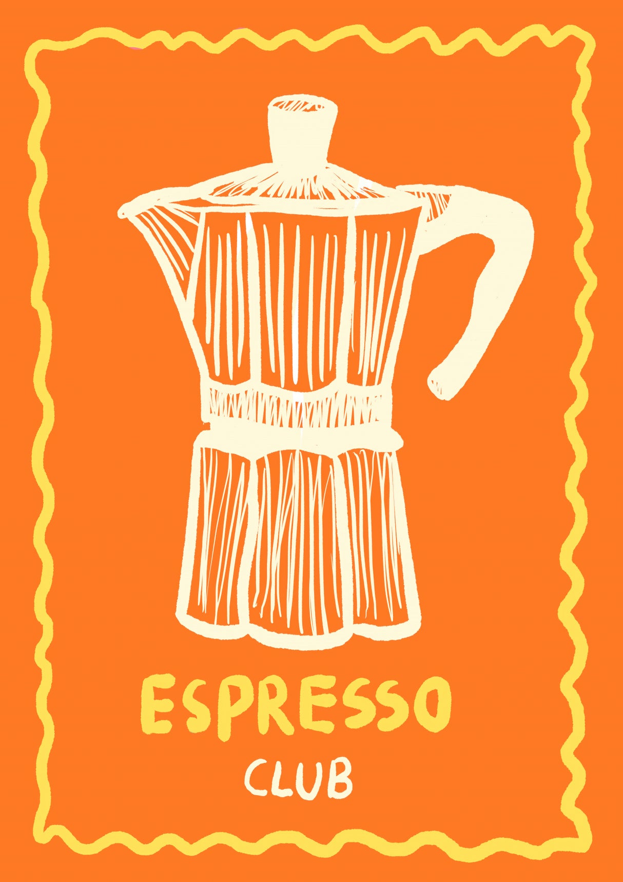 Espresso Orange Up Poster och Canvastavla