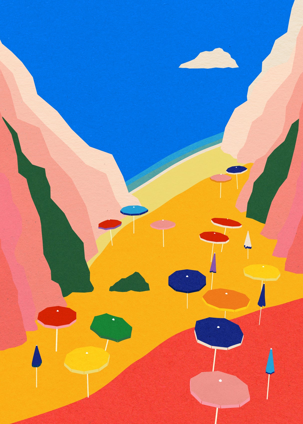 Lido Liguria Poster och Canvastavla