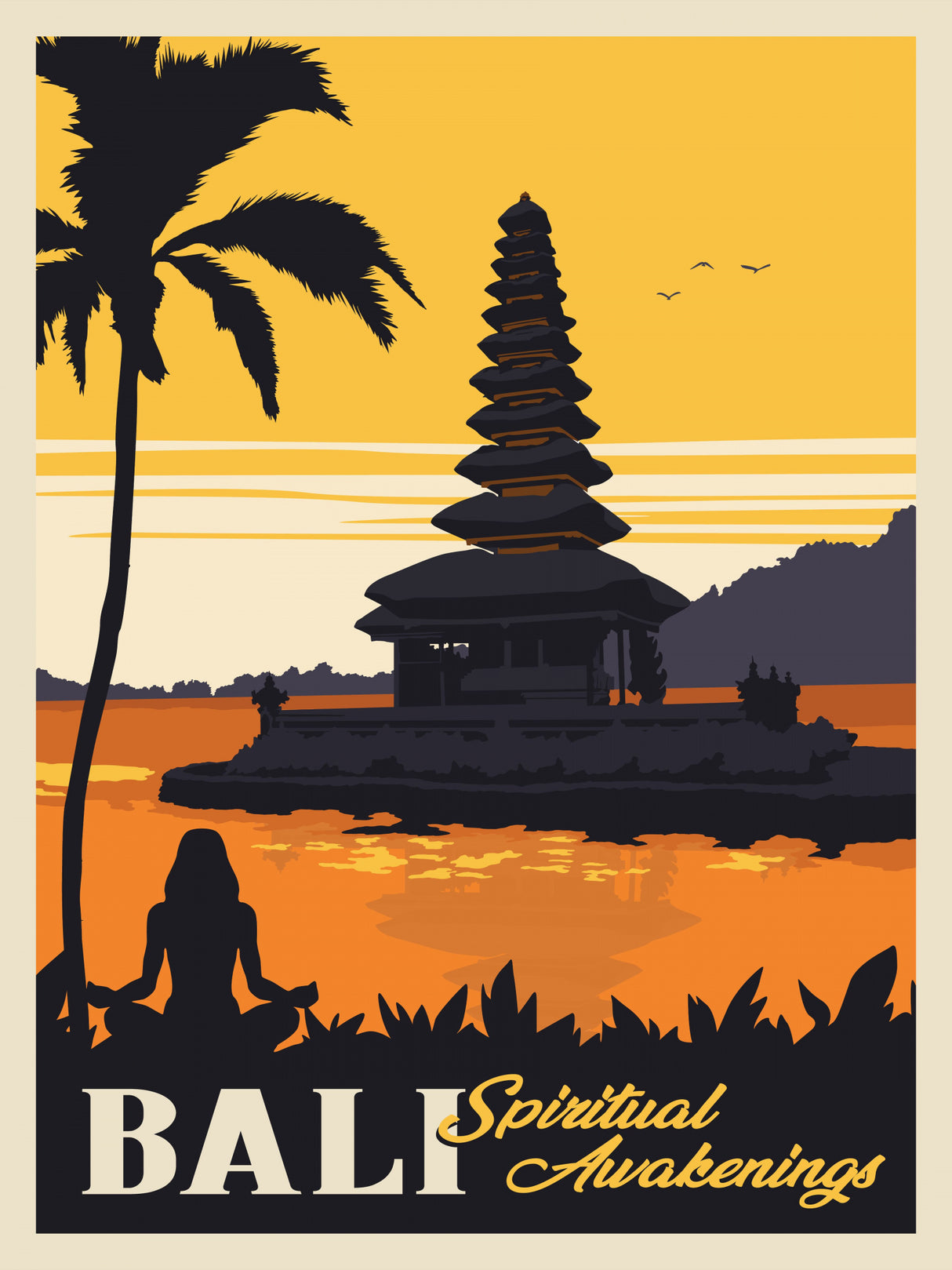 Bali Travel Print Poster och Canvastavla