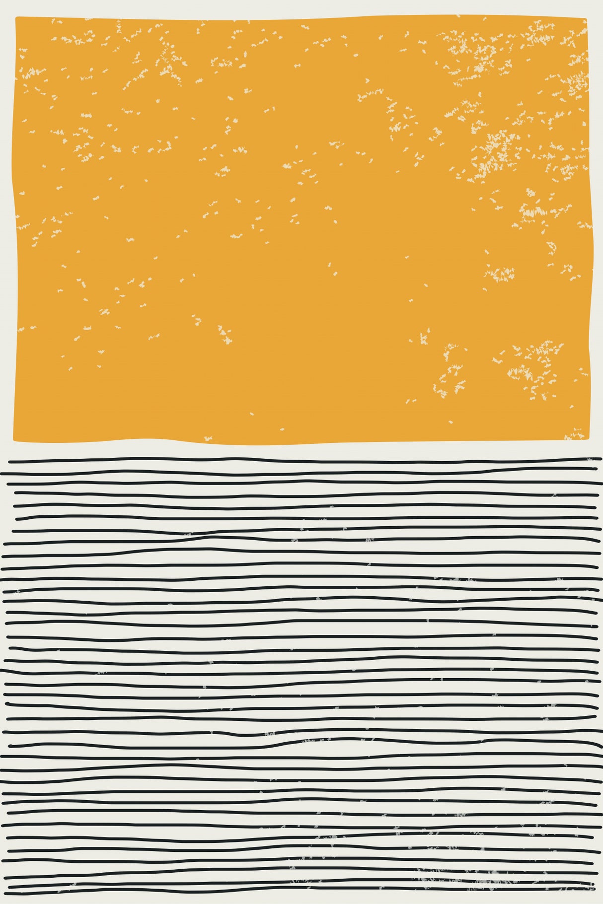 Minimal Yellow Poster och Canvastavla