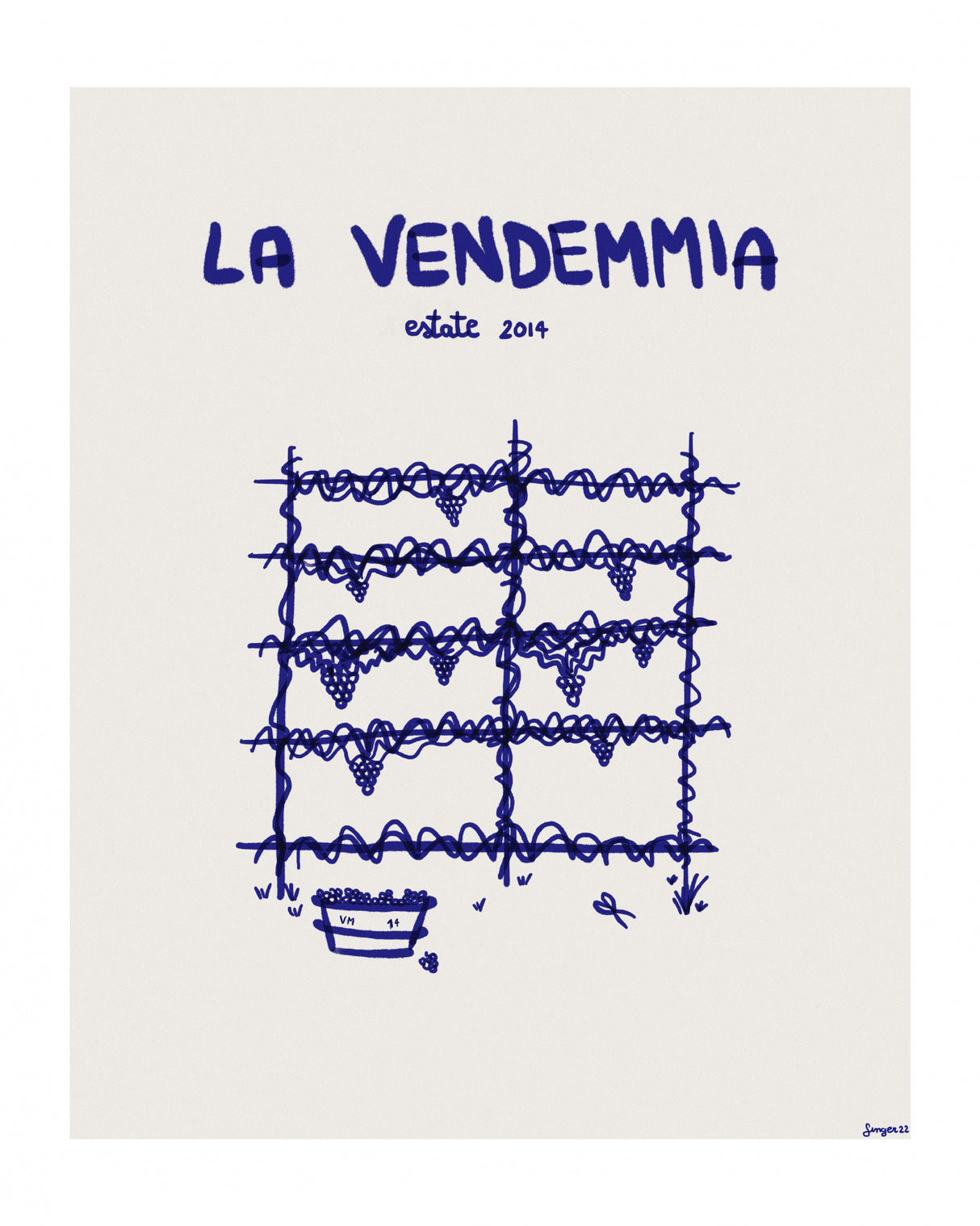 La vendemmia Poster och Canvastavla