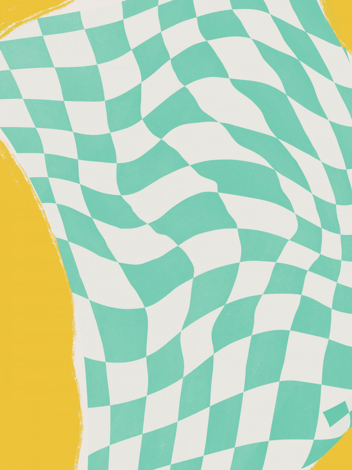 Summer Line Drying Fabric Poster och Canvastavla