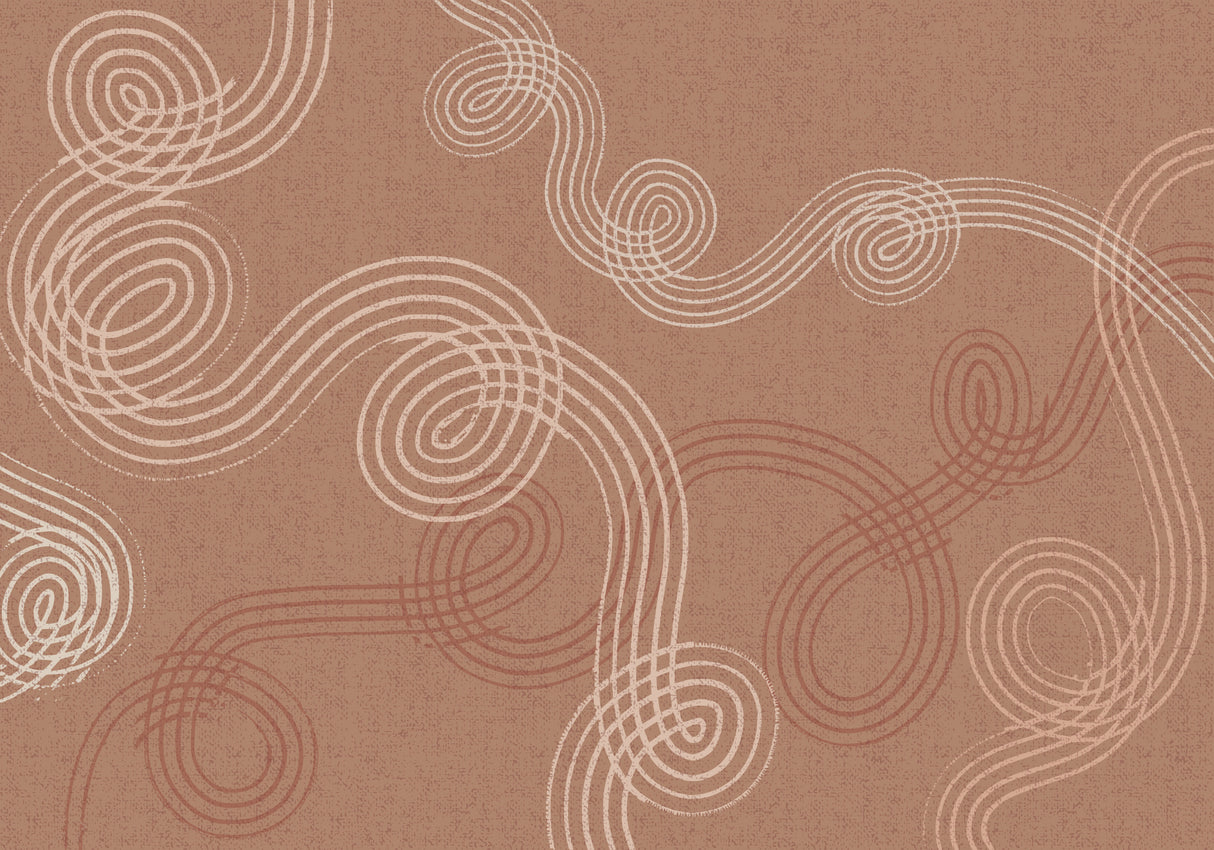 calming essentials loops terracotta Poster och Canvastavla