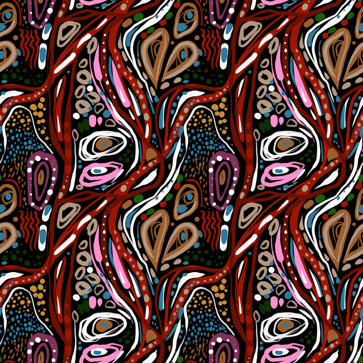 Red Psych Poster och Canvastavla