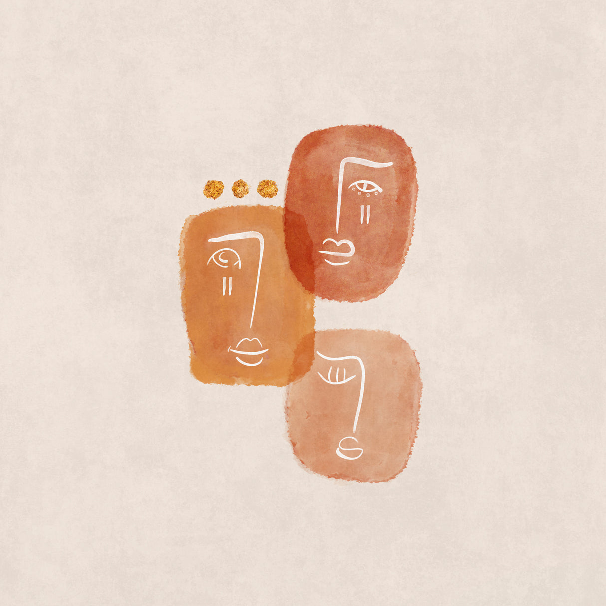 3heads Poster och Canvastavla