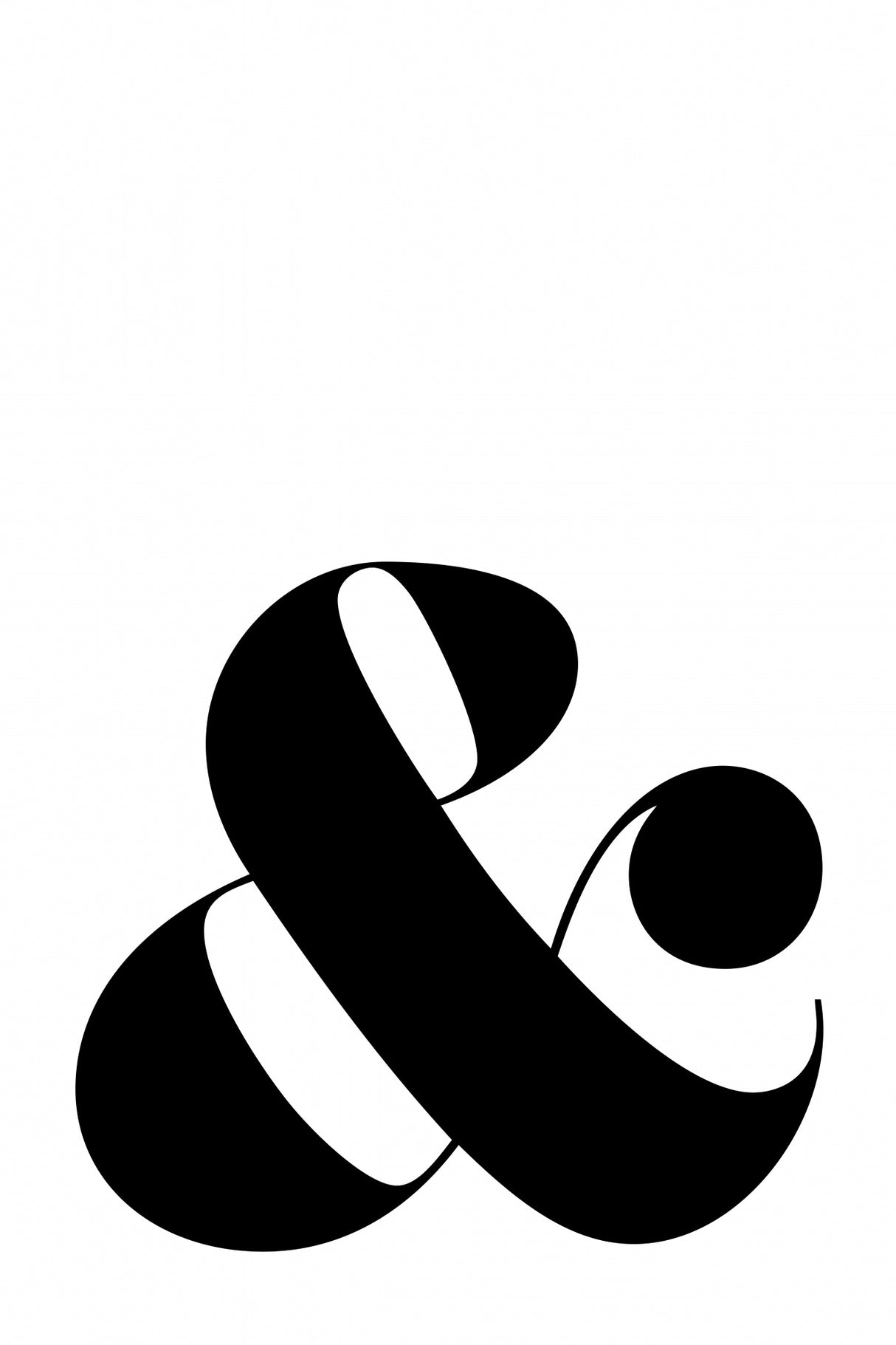Scandi ampersand Poster och Canvastavla