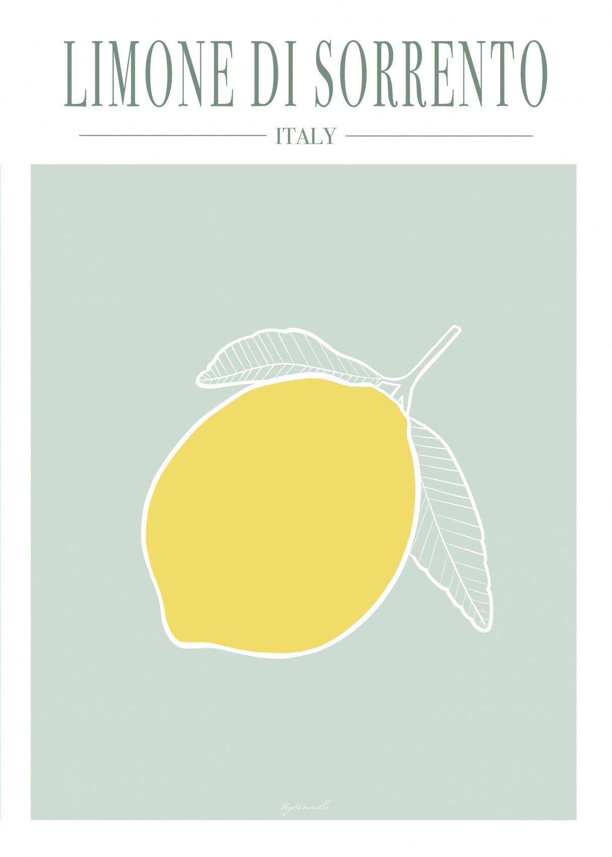 Limone Di Sorrento Poster och Canvastavla