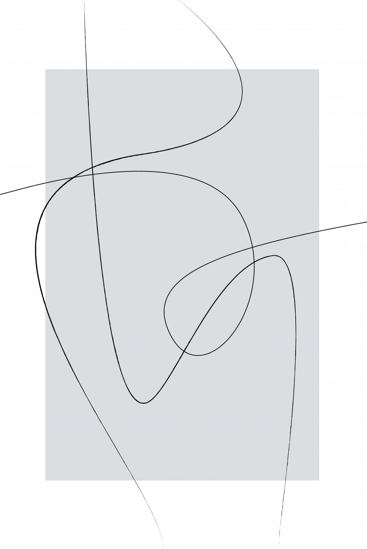 Gray Abstract Poster och Canvastavla