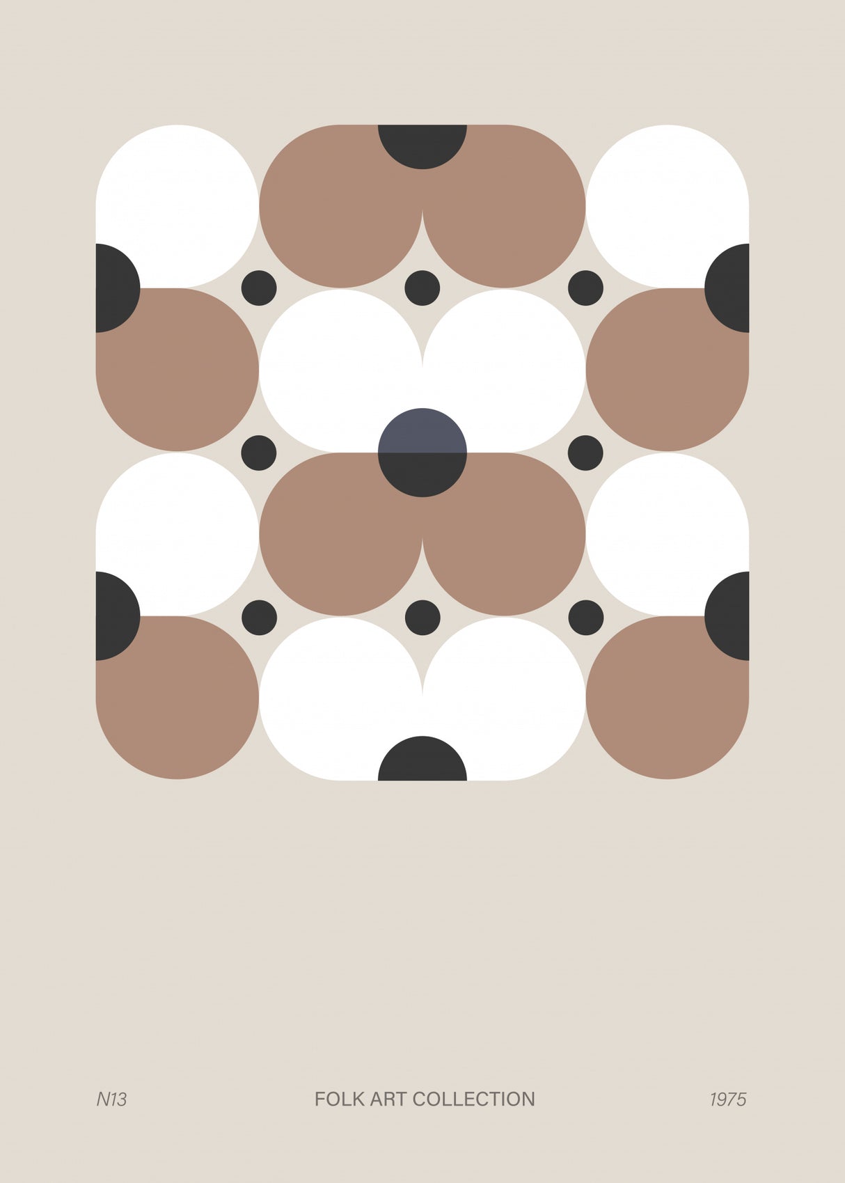 Modern folk art collection no 13 Poster och Canvastavla