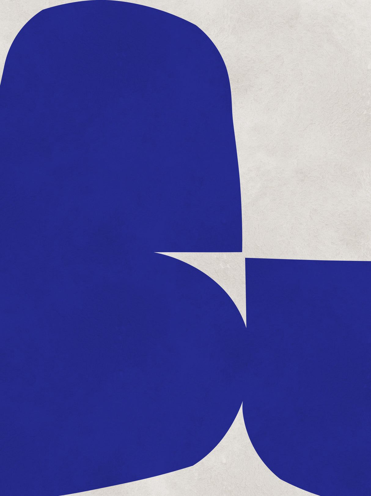 Blue and white art 6 Poster och Canvastavla