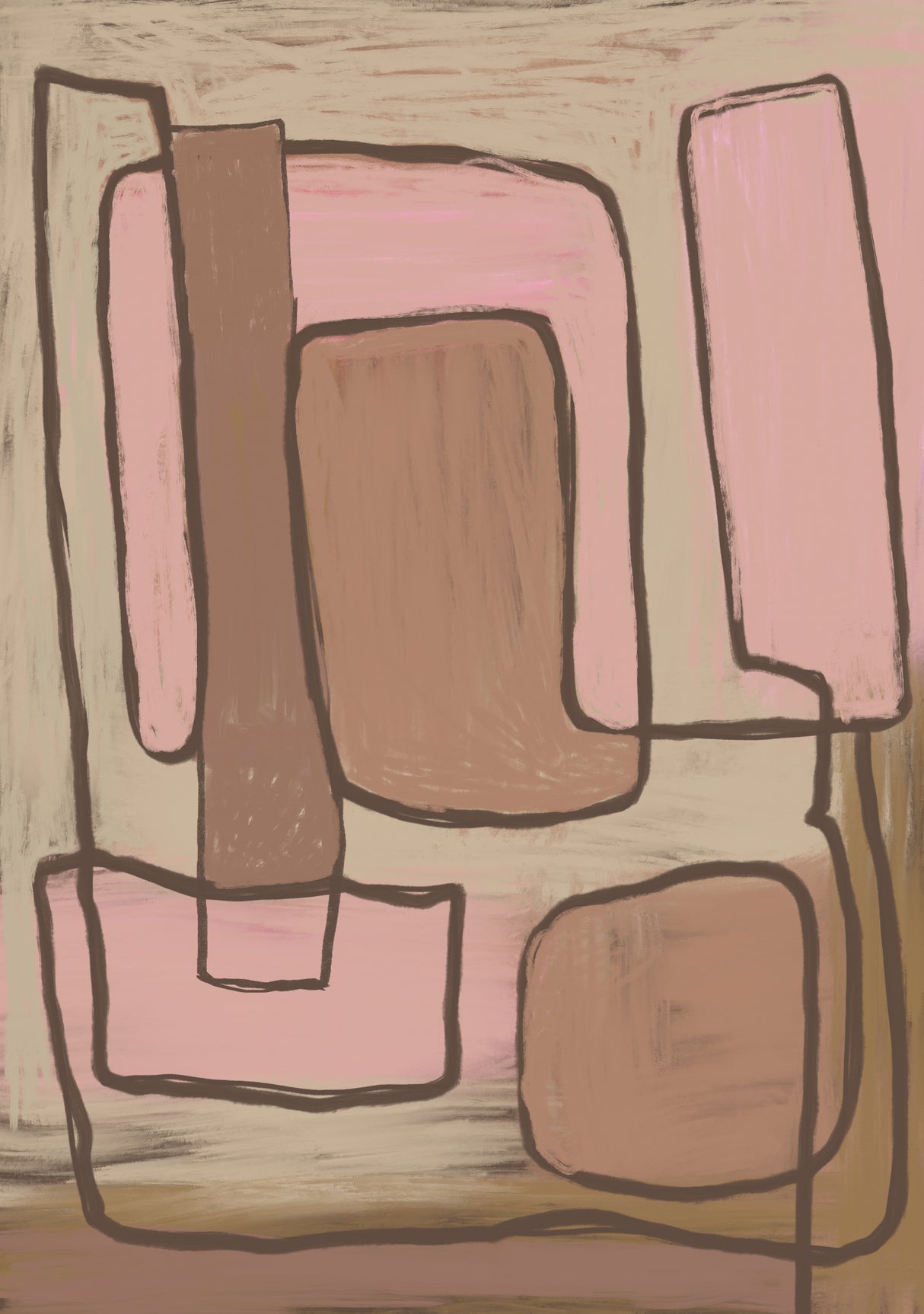 Abstract Poster och Canvastavla