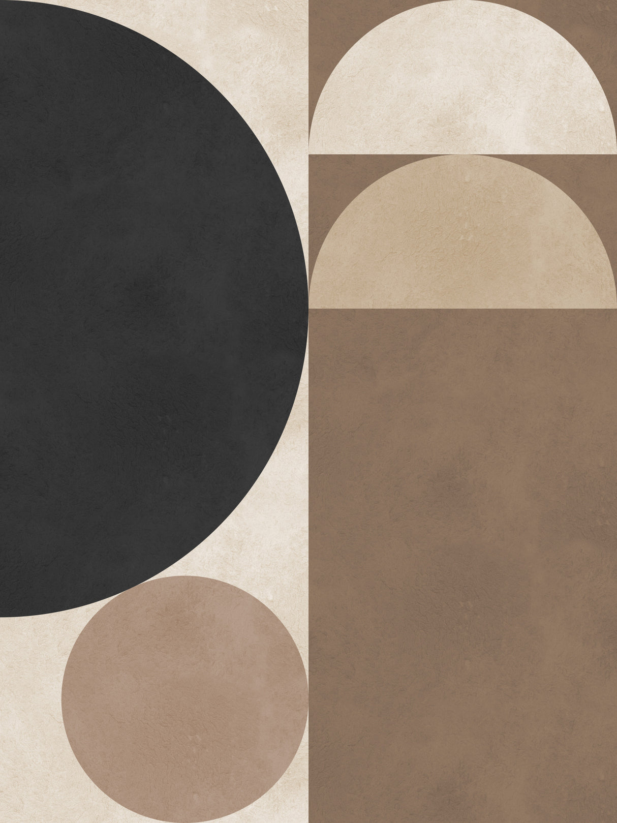 Brown geometry 6 Poster och Canvastavla