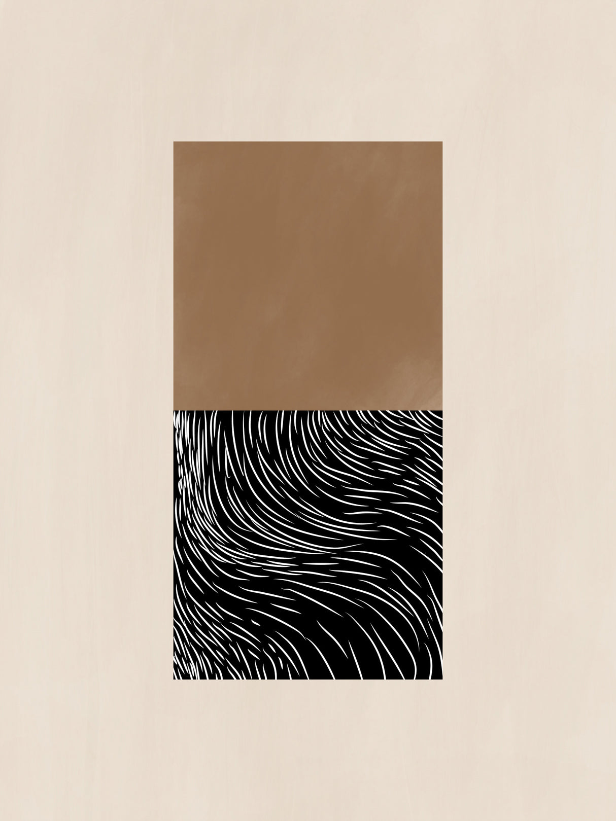 White Wave Art No.1 Poster och Canvastavla