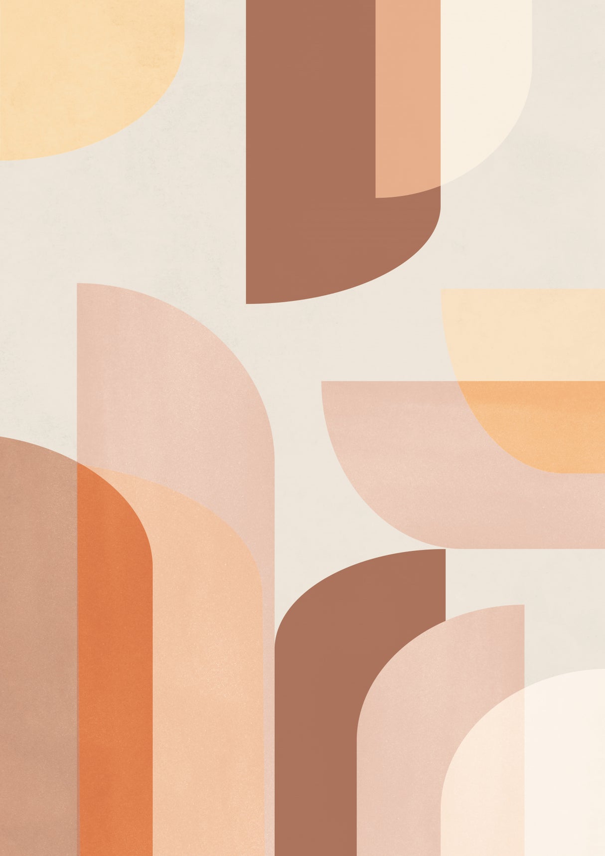 Retro Geometric Poster och Canvastavla