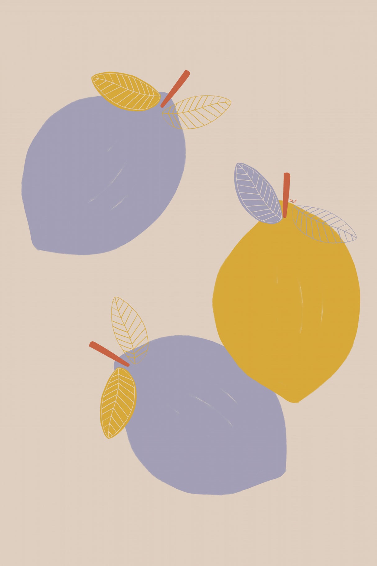 Lemons 24x36 Poster och Canvastavla