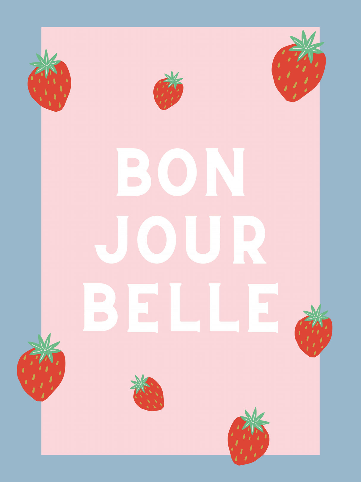 Bon Jour Belle Poster och Canvastavla