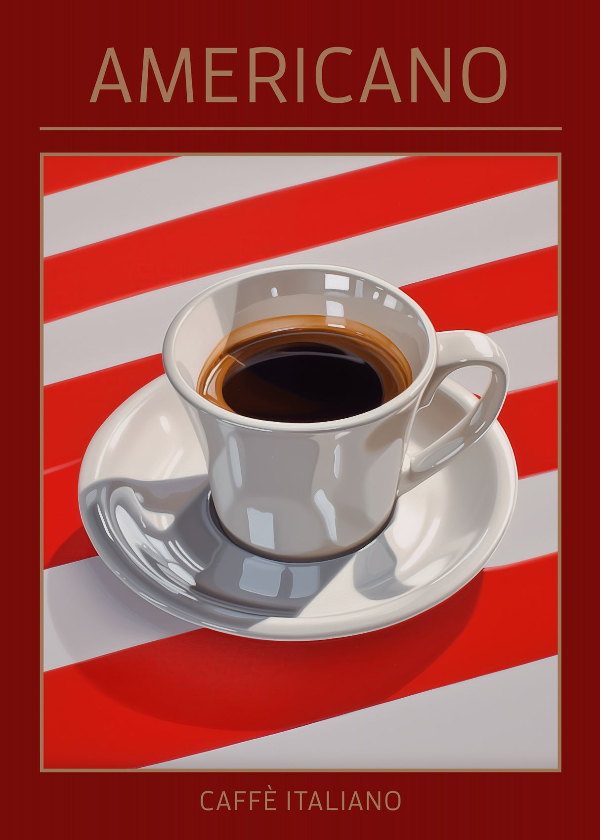 Americano Coffee Poster och Canvastavla