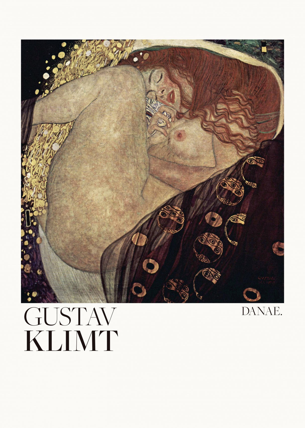 Danae (1907 1908) Poster Poster och Canvastavla