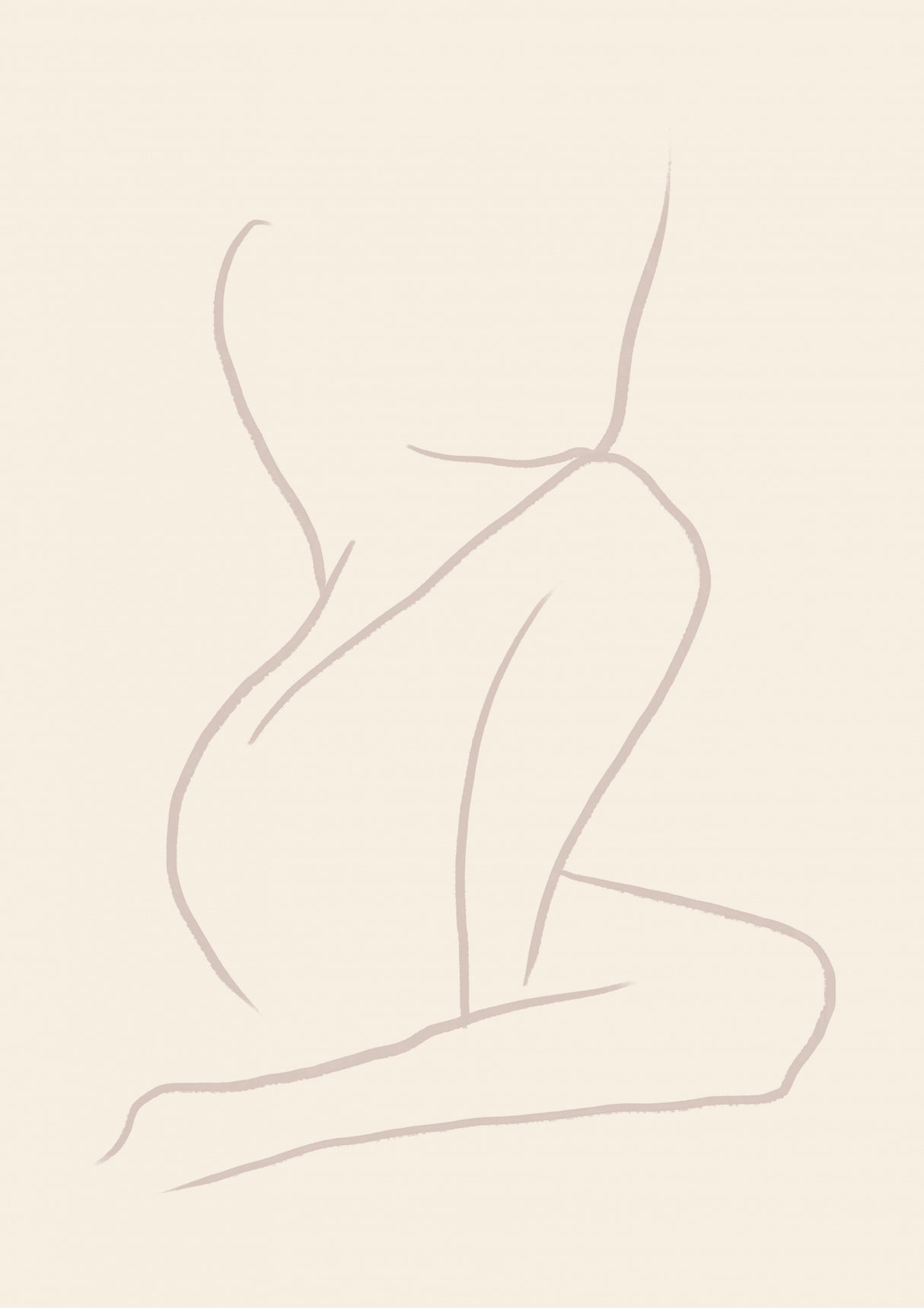 Neutrallineart Ratioiso Poster och Canvastavla