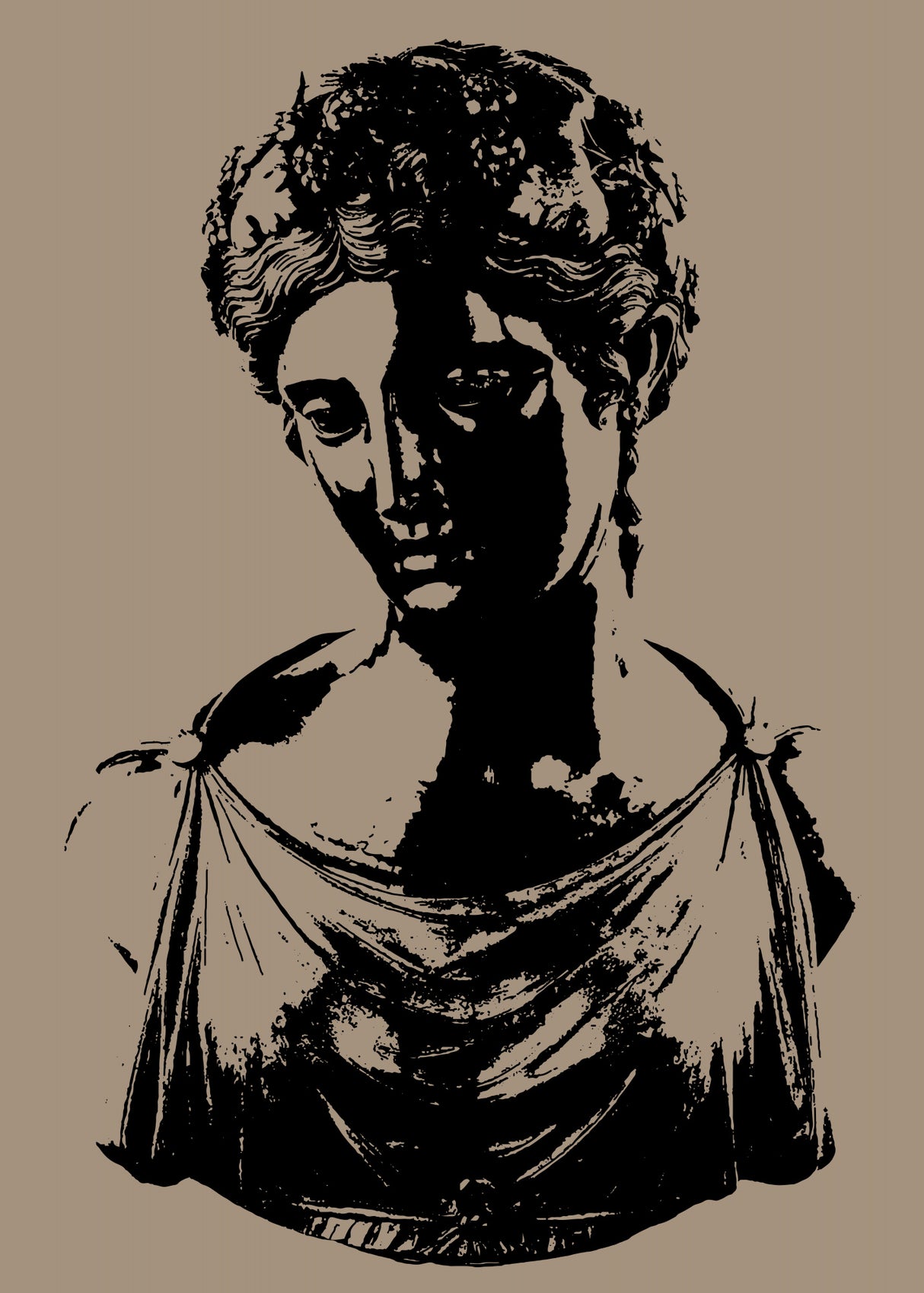 Bust of Ariadne Poster och Canvastavla