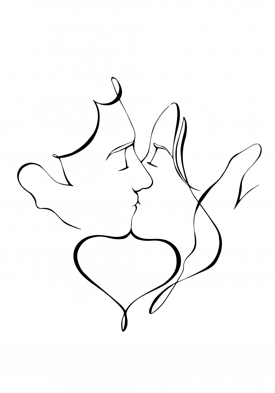 The Kiss Poster och Canvastavla