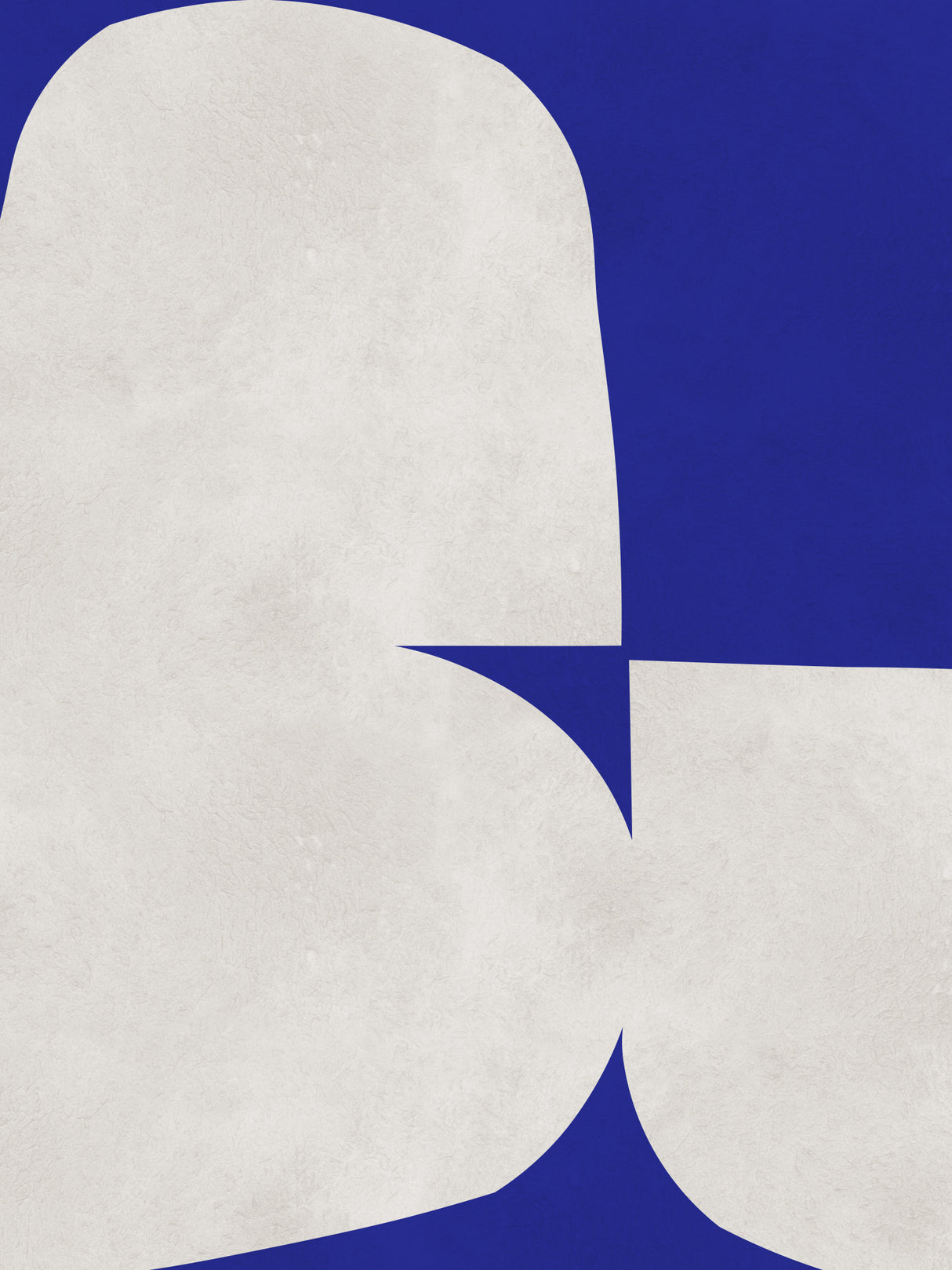 Blue and white art 3 Poster och Canvastavla