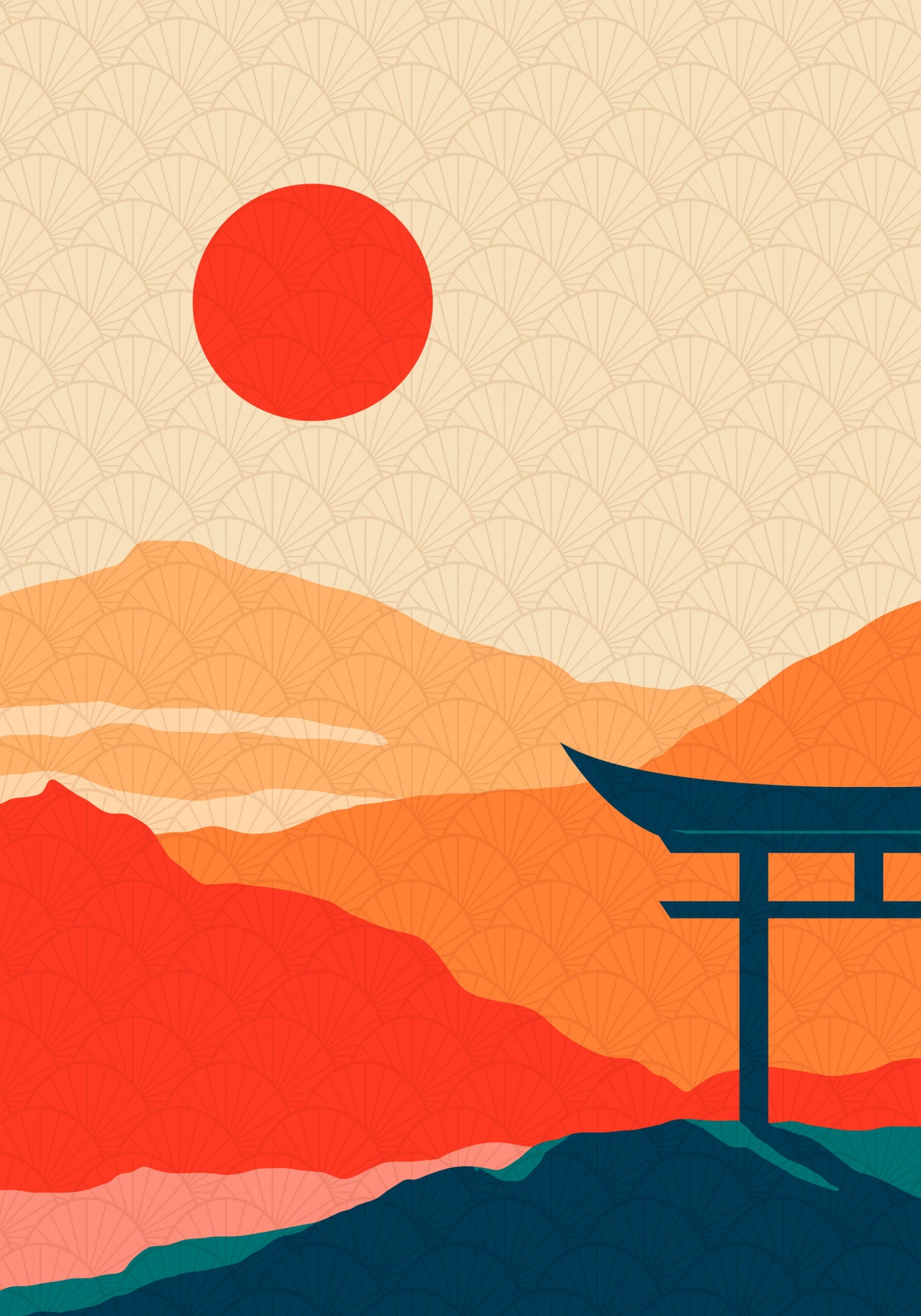 Sunset Delight Poster och Canvastavla