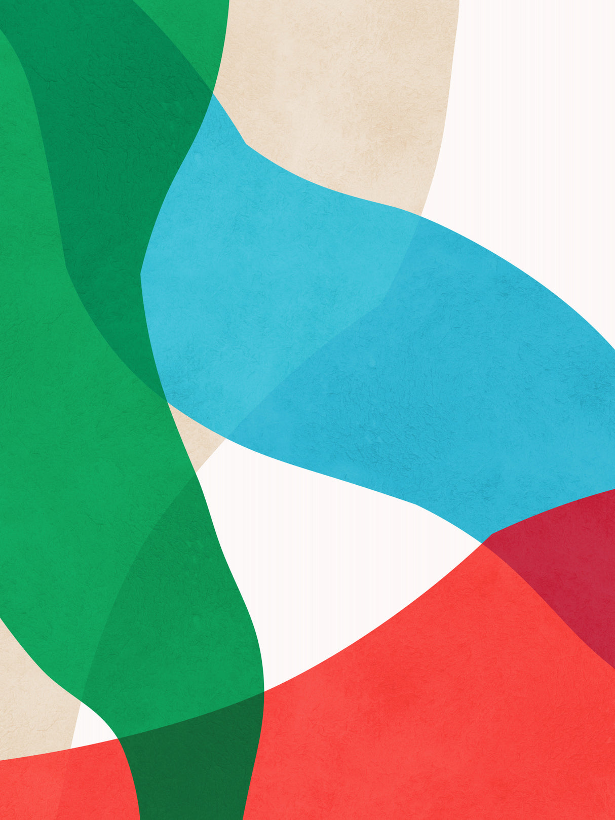 Expressive colored strokes 3 Poster och Canvastavla