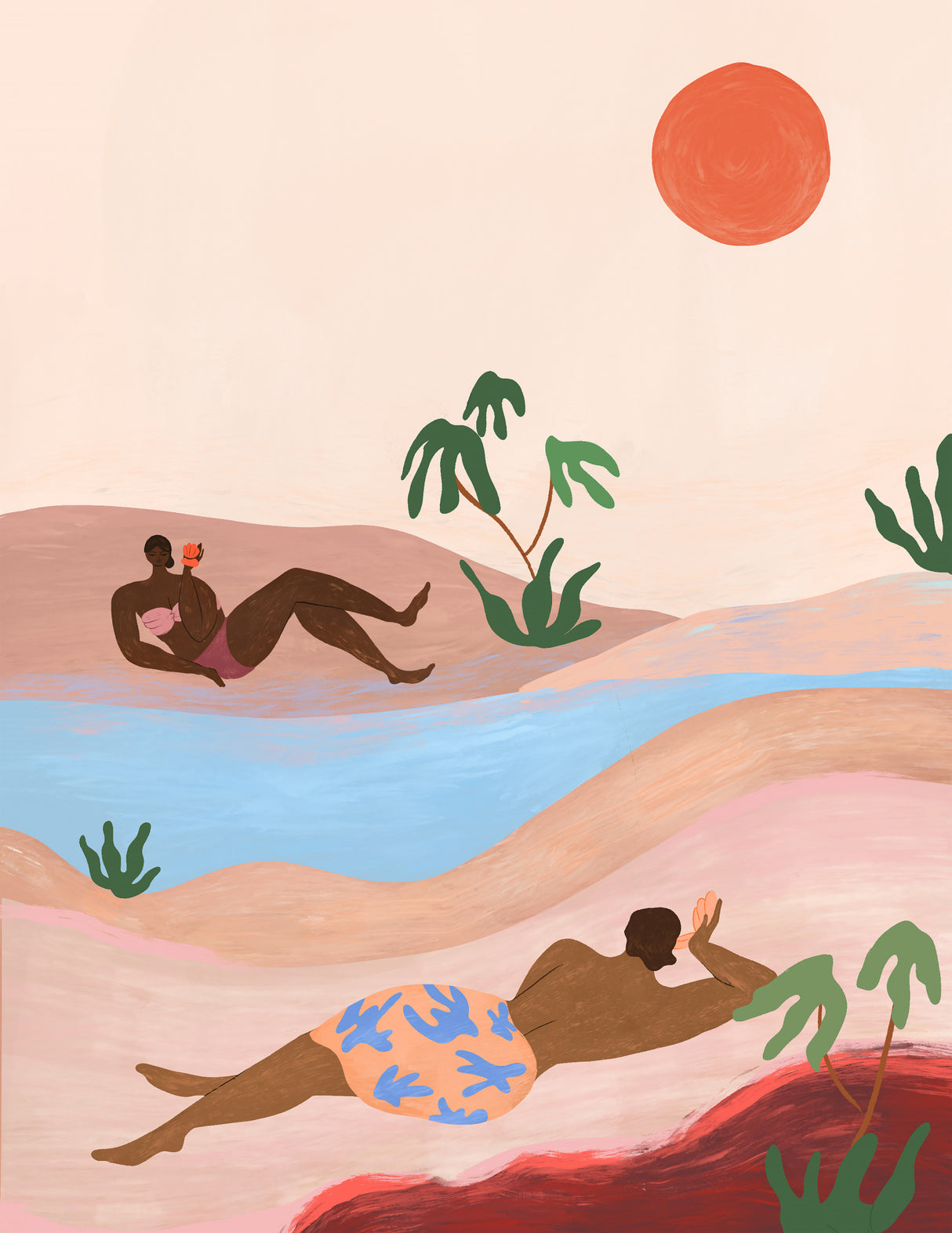 Beach Please Poster och Canvastavla