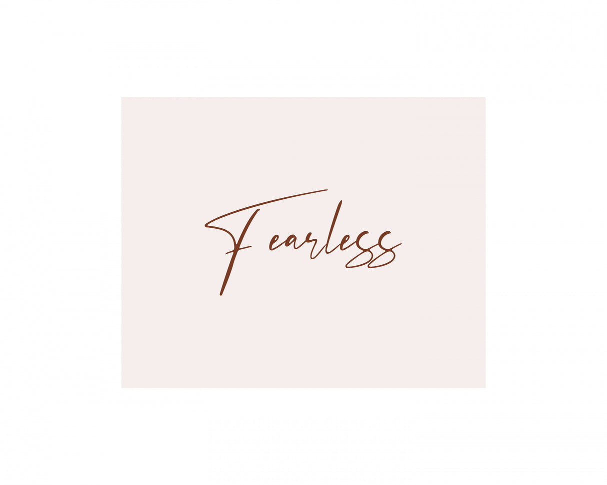 Fearless Poster och Canvastavla
