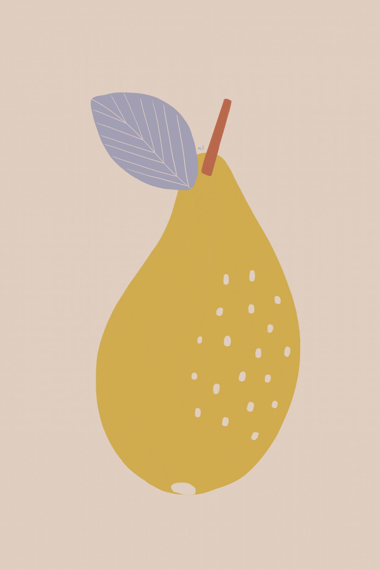Pear 24x36 Poster och Canvastavla