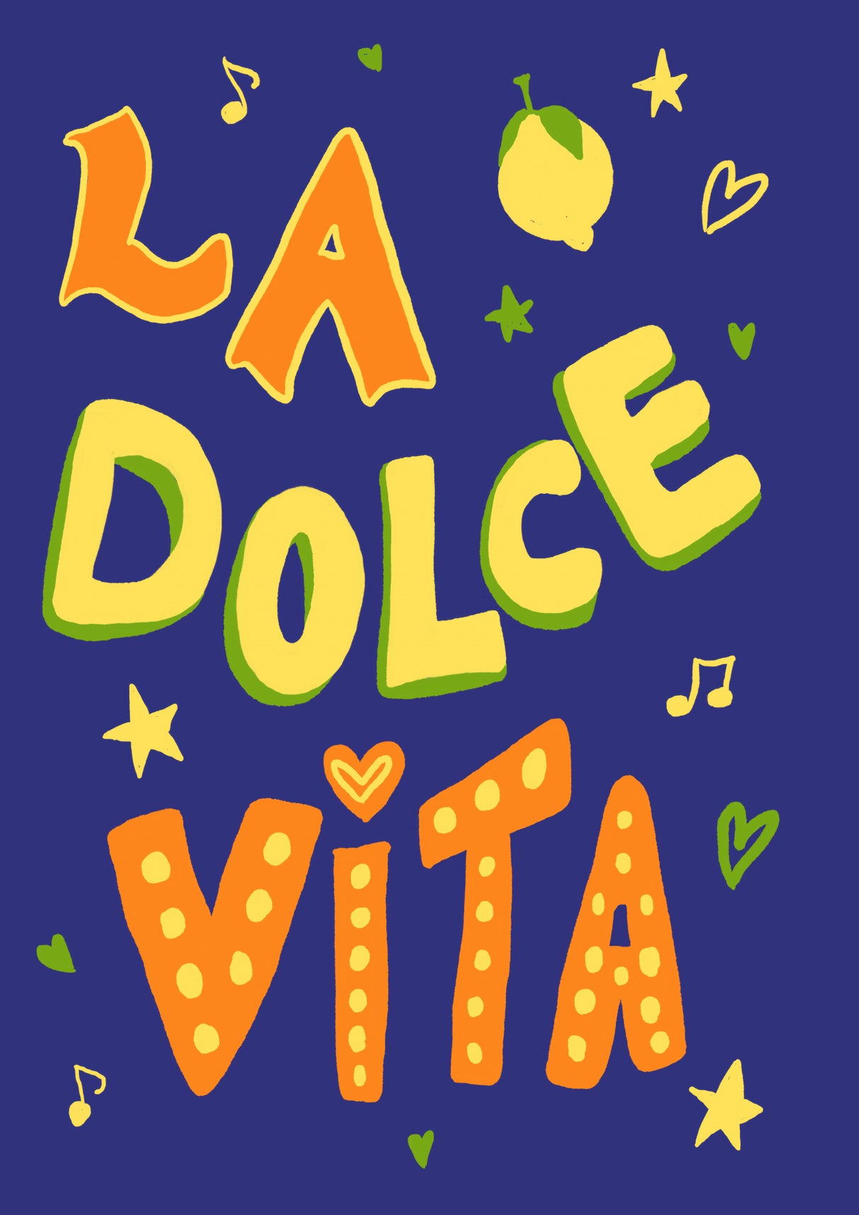 La Dolce Vita Poster och Canvastavla