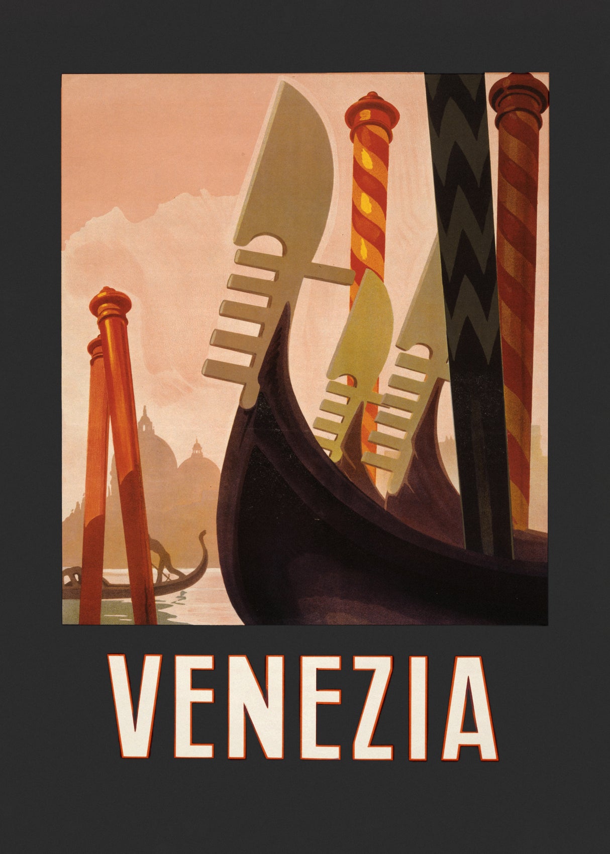 Venezia Poster Dark Poster och Canvastavla