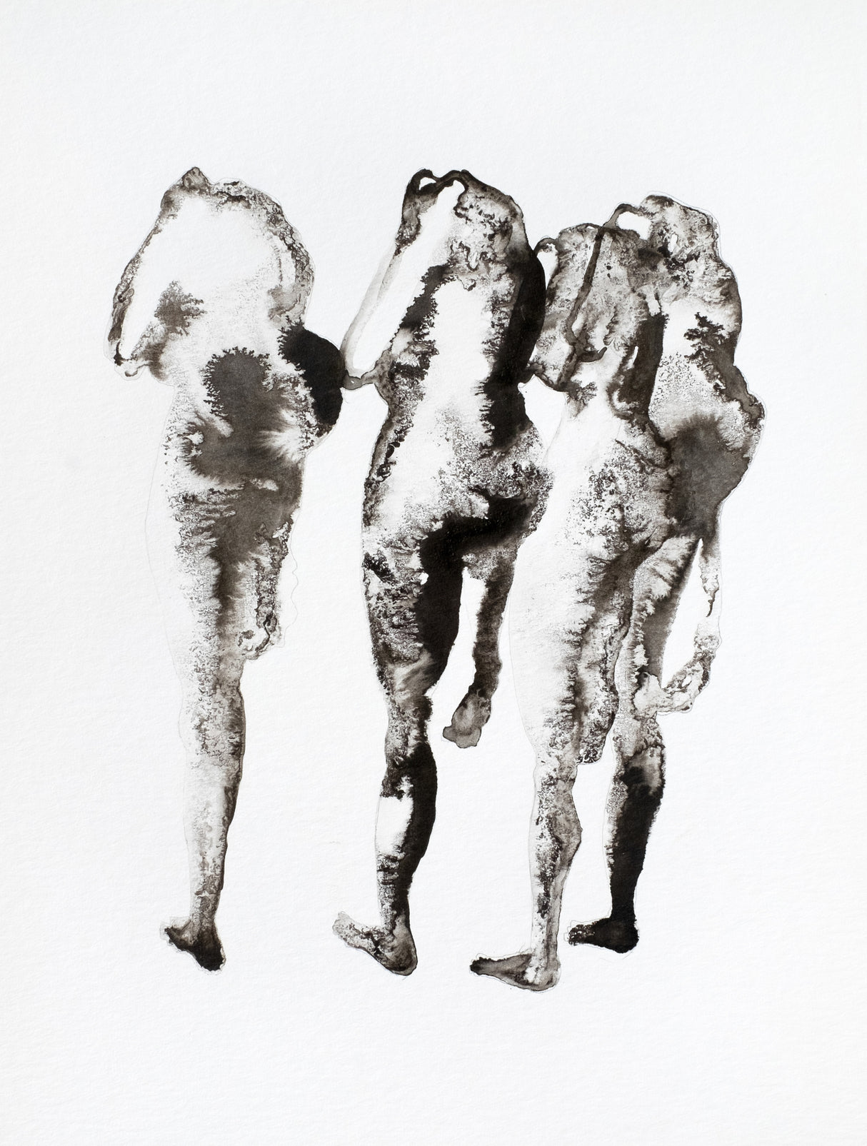 Four Figures (nach Muybridge) Enhanced Sr Poster och Canvastavla