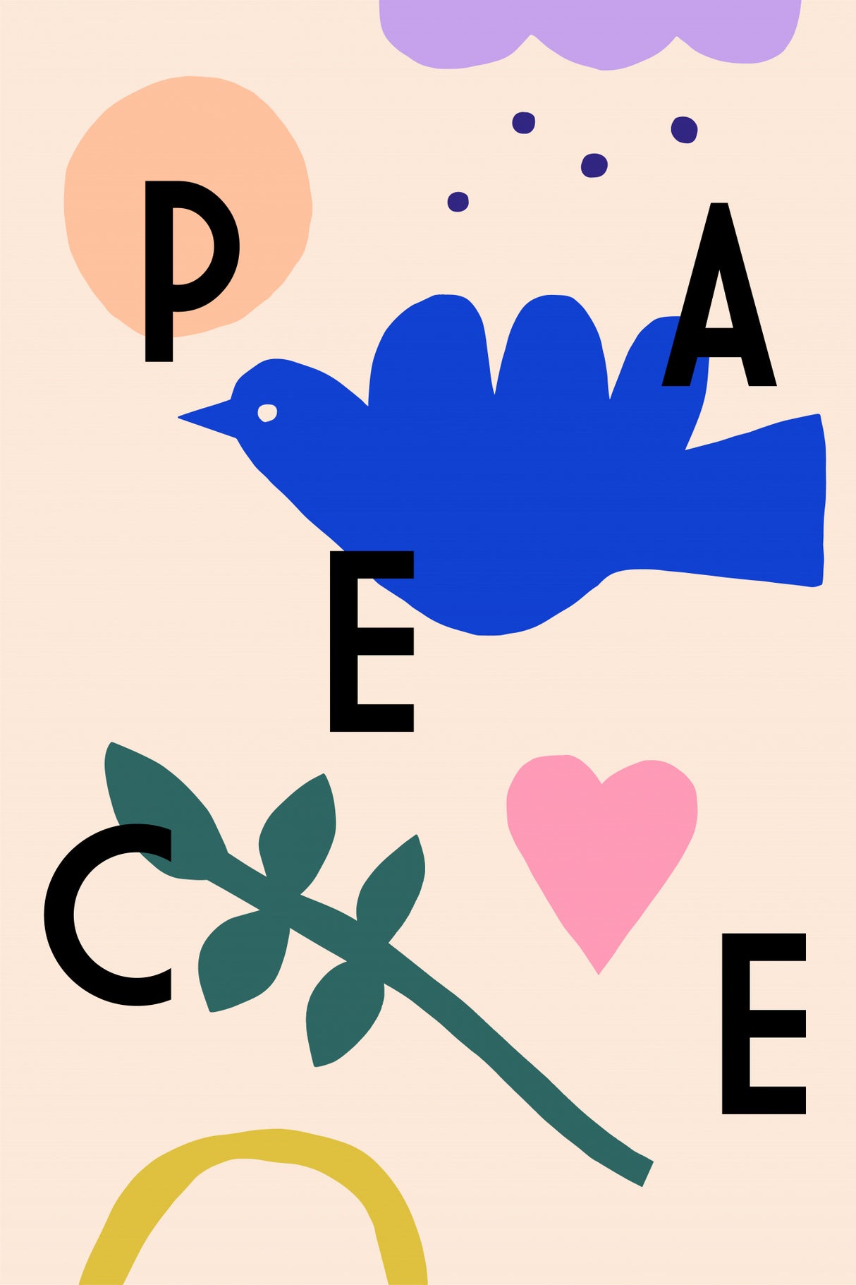 Peace Poster och Canvastavla