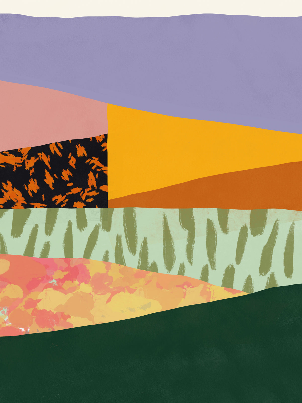 Collage abstract minimalism Poster och Canvastavla