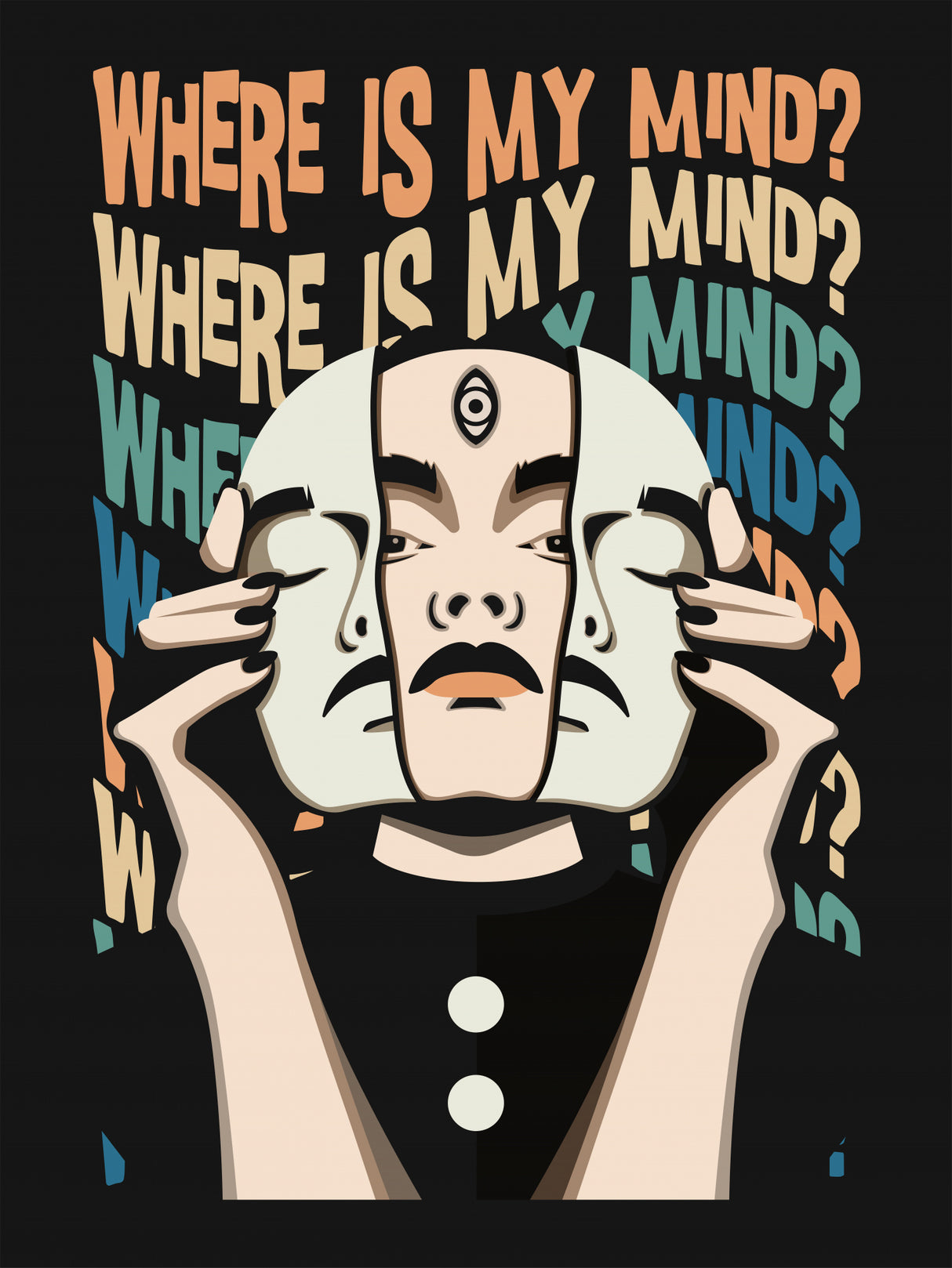 Where Is My Mind Pixies Poster och Canvastavla