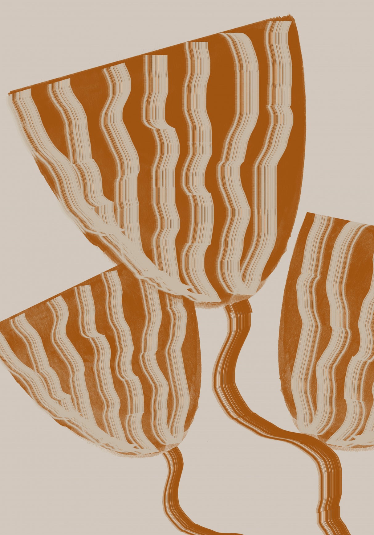 Modern Flowers Poster och Canvastavla