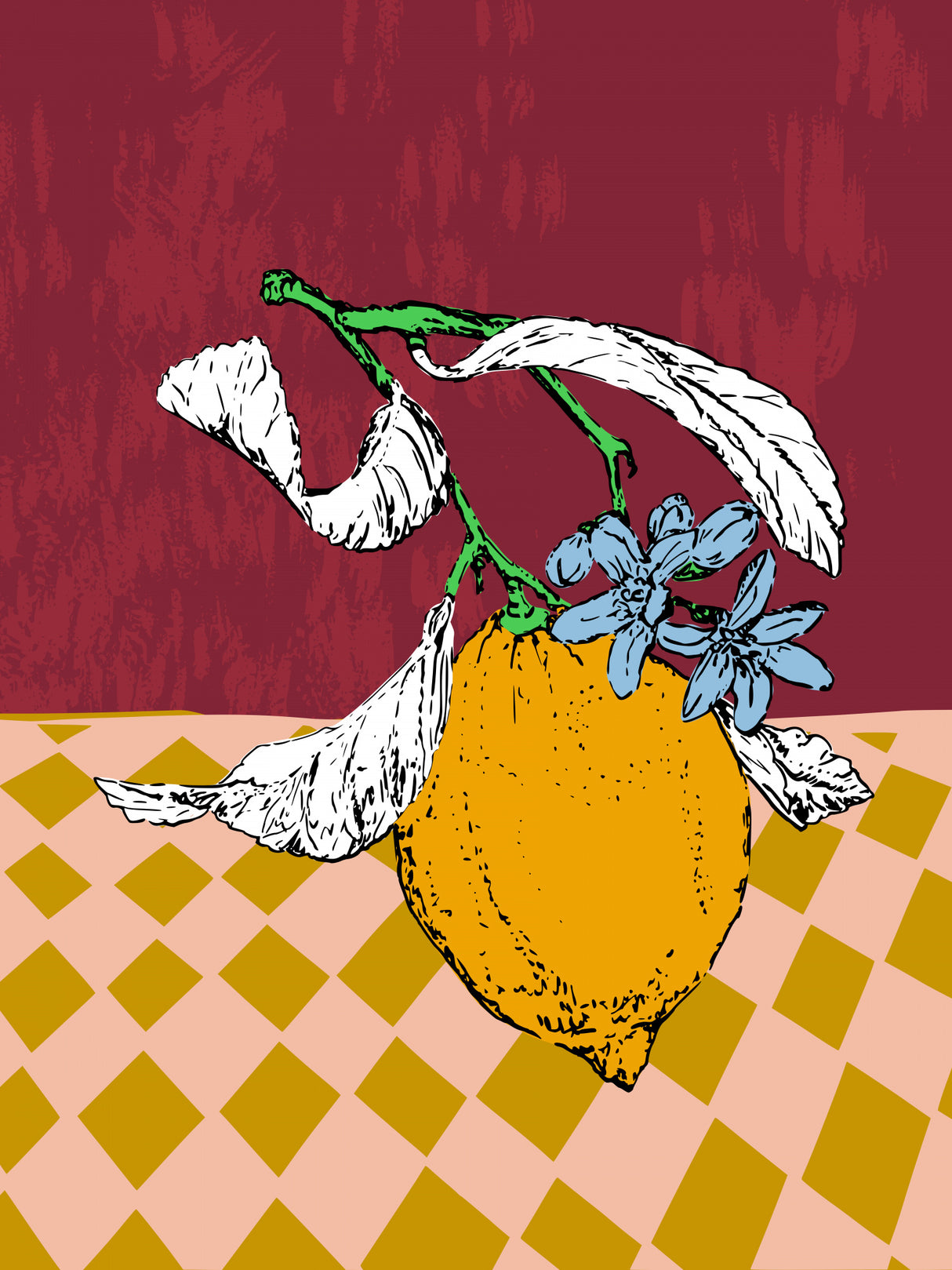 Super Fruits – Lemon Fertility Poster och Canvastavla