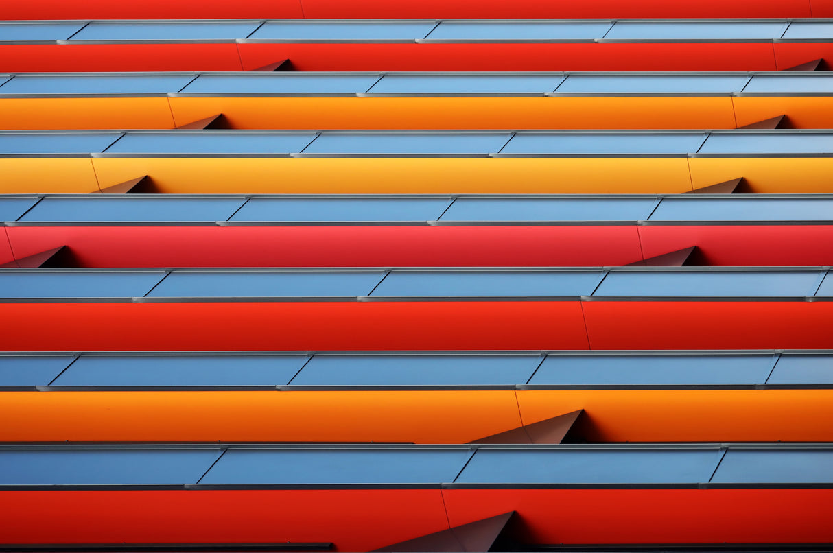 Colour Stripes Poster och Canvastavla