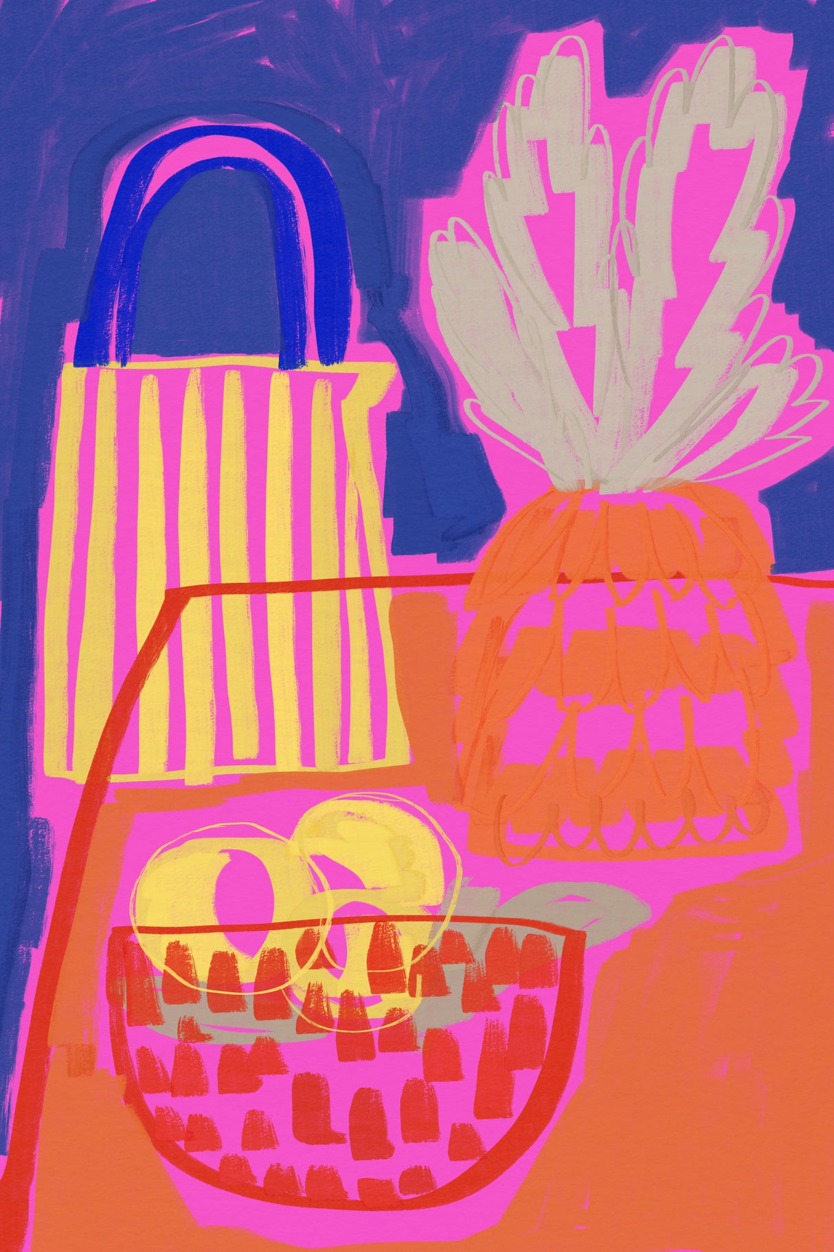 Neonstilllifeno8 Poster och Canvastavla