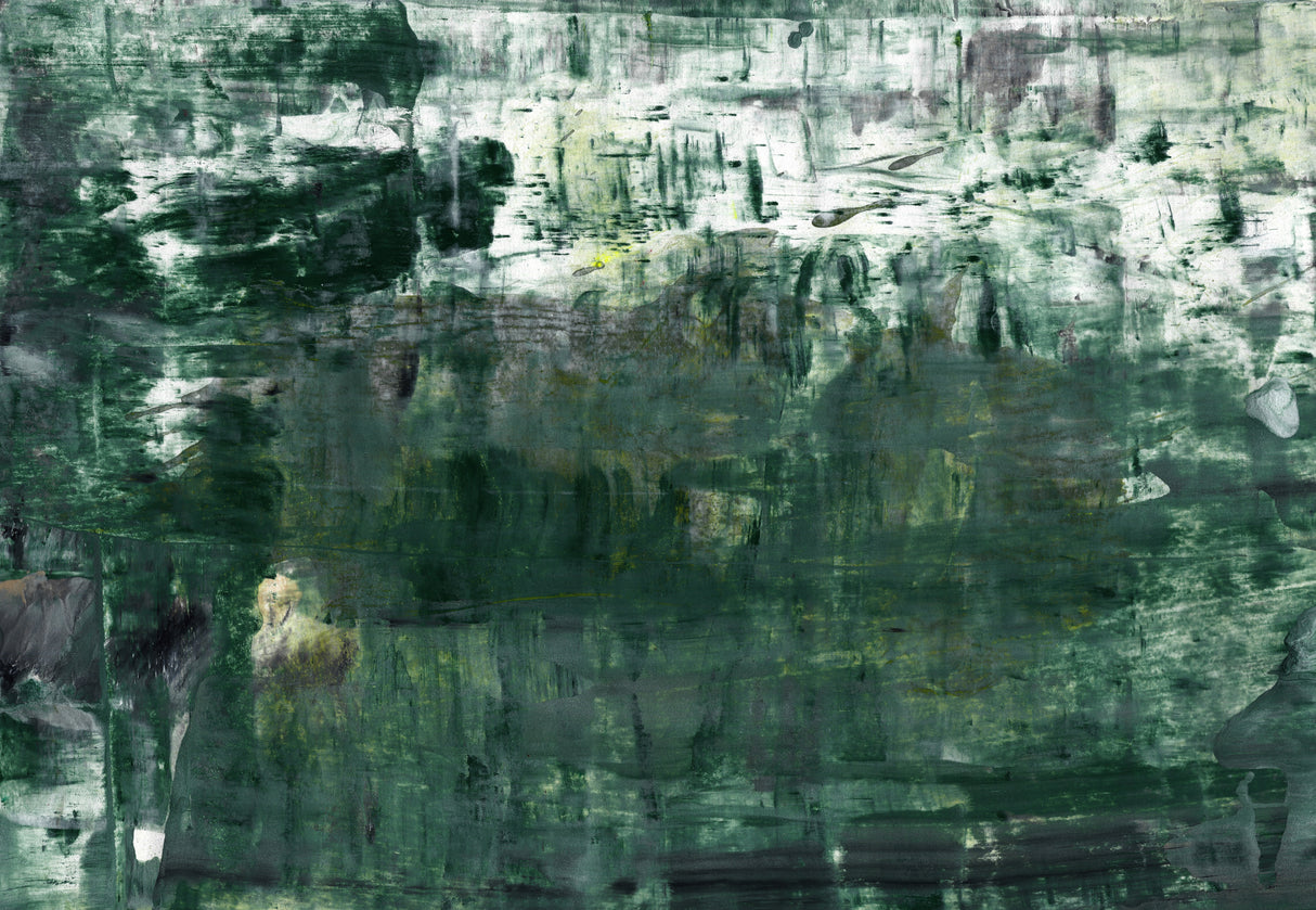 Abstract painting emerald green mural Poster och Canvastavla