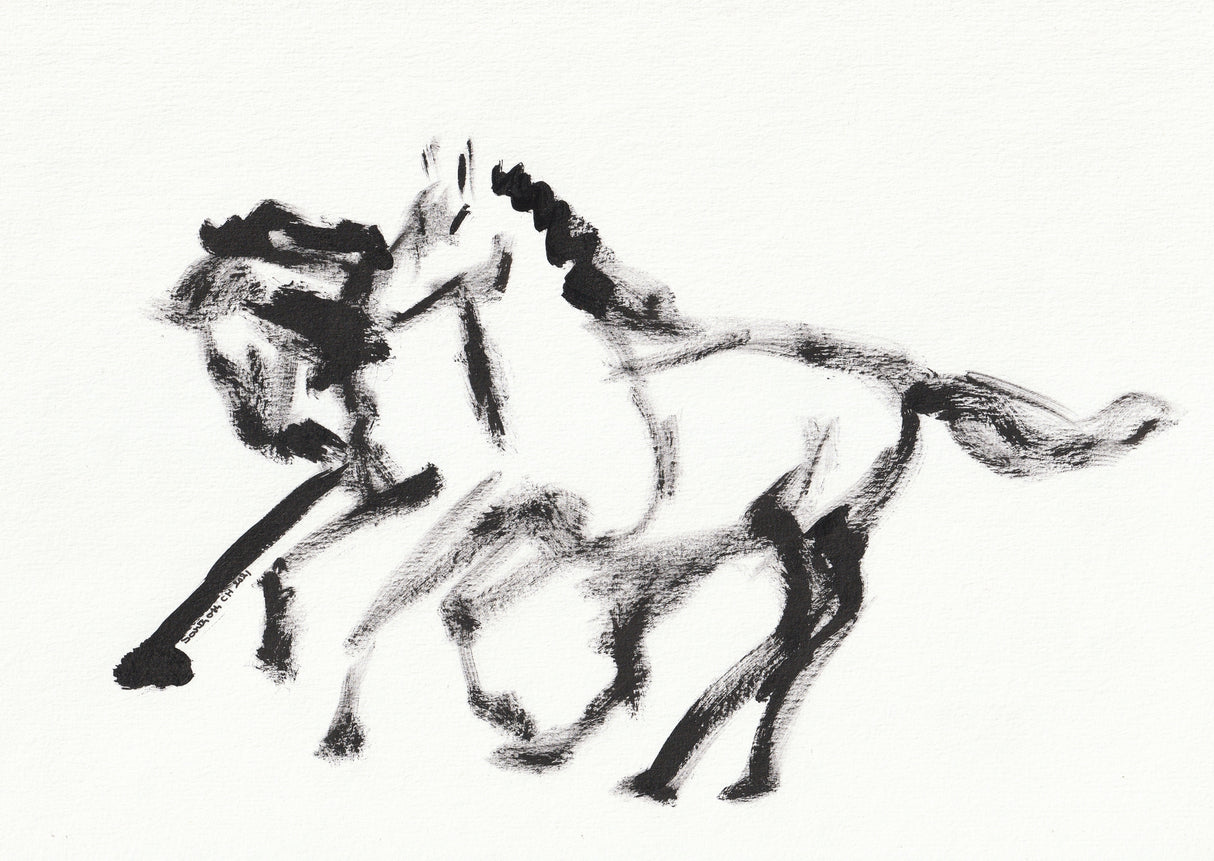 Horse 128 Poster och Canvastavla