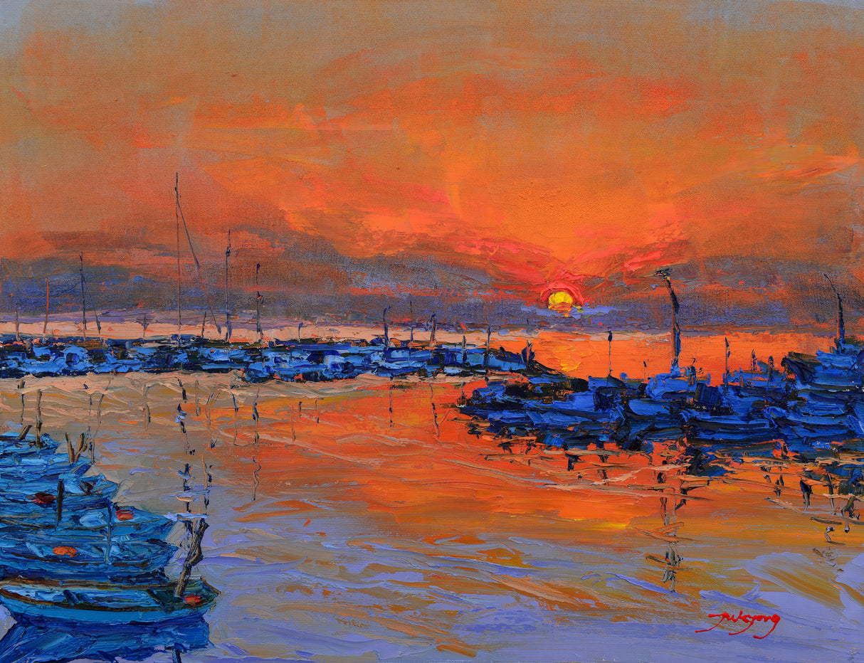 Sunset Poster och Canvastavla