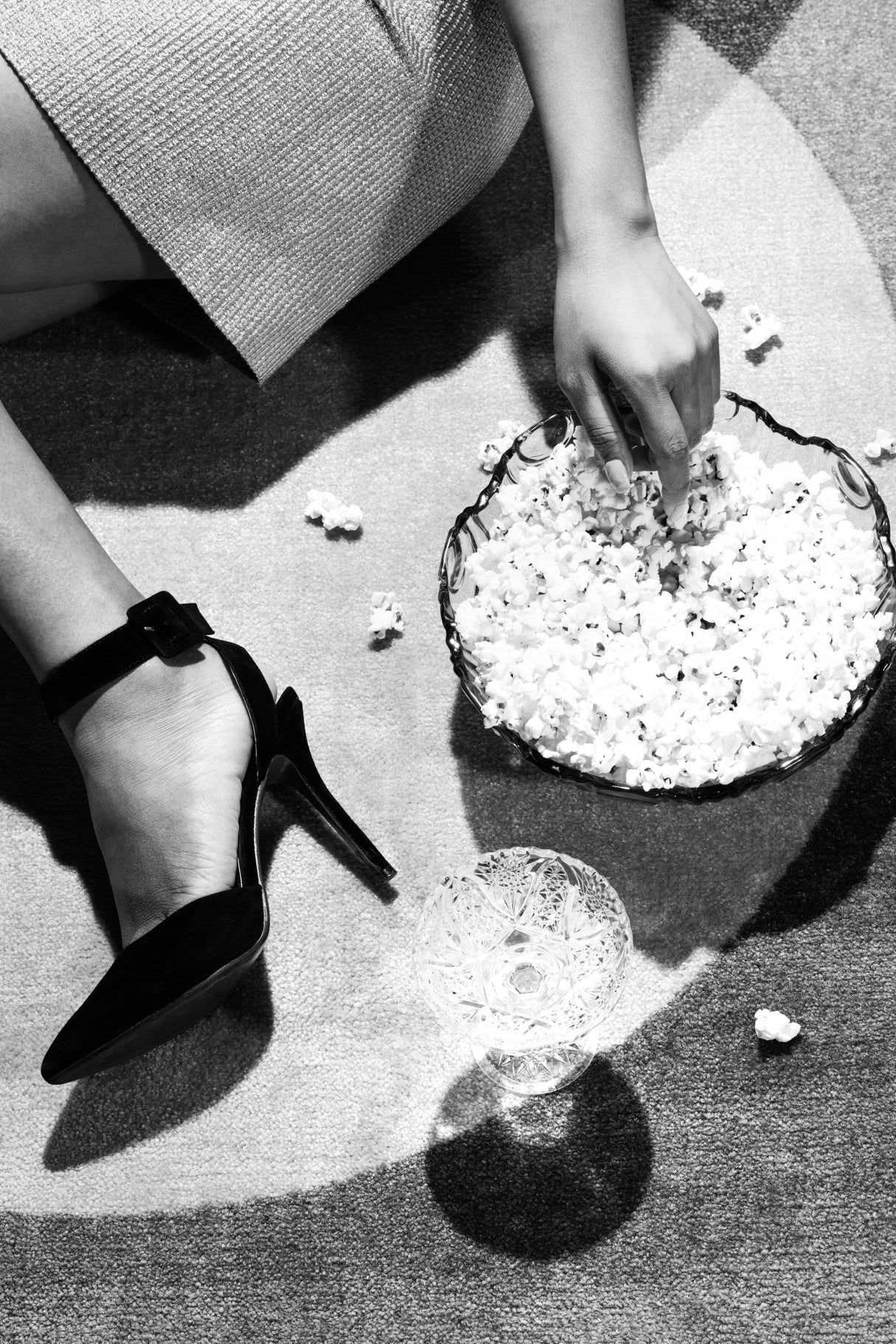 Disco Night B&w Poster och Canvastavla