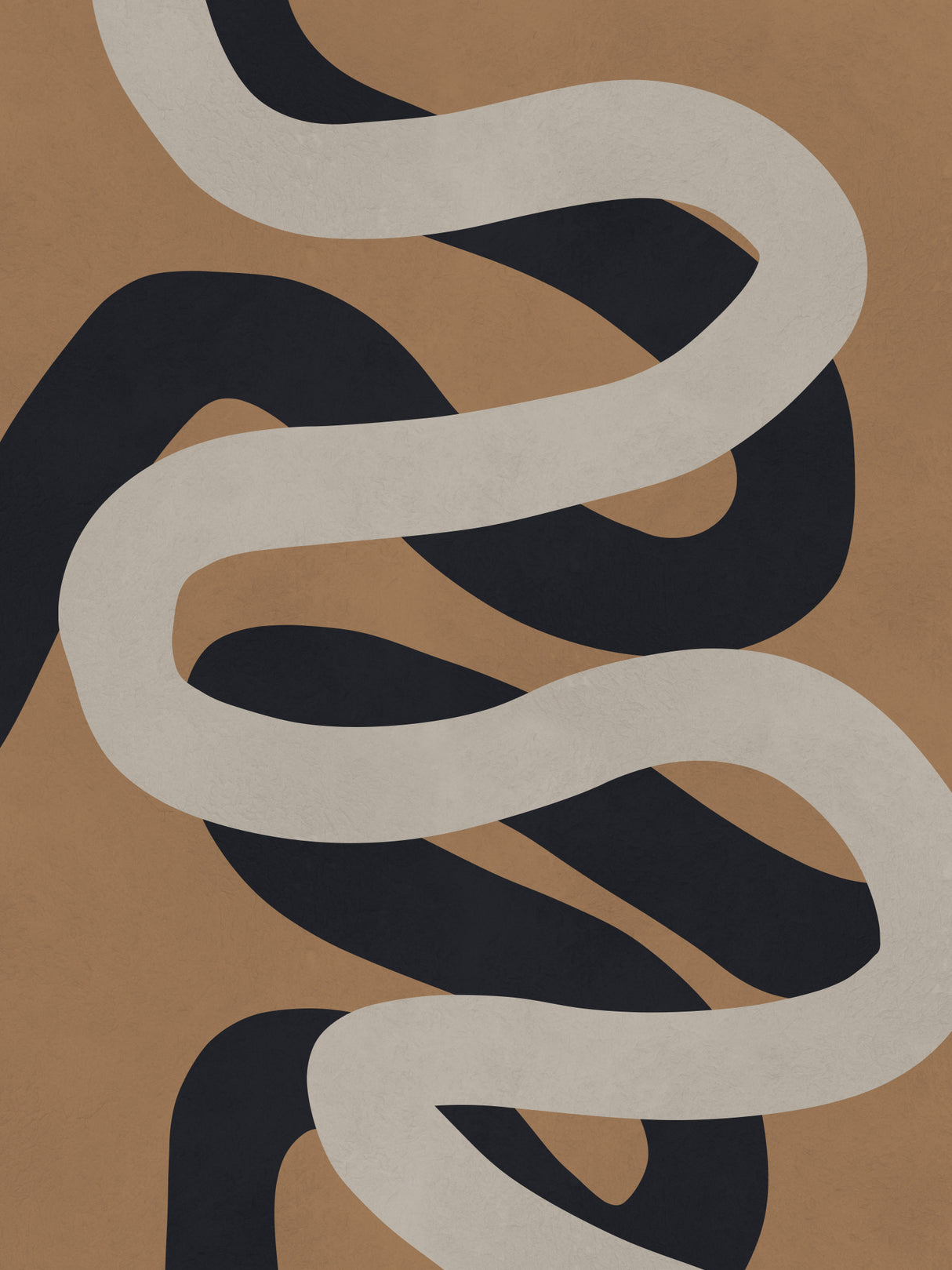 Brown and black art 6 Poster och Canvastavla