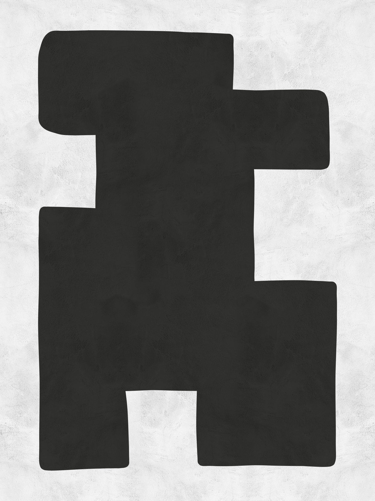 Black and white shapes 2 Poster och Canvastavla