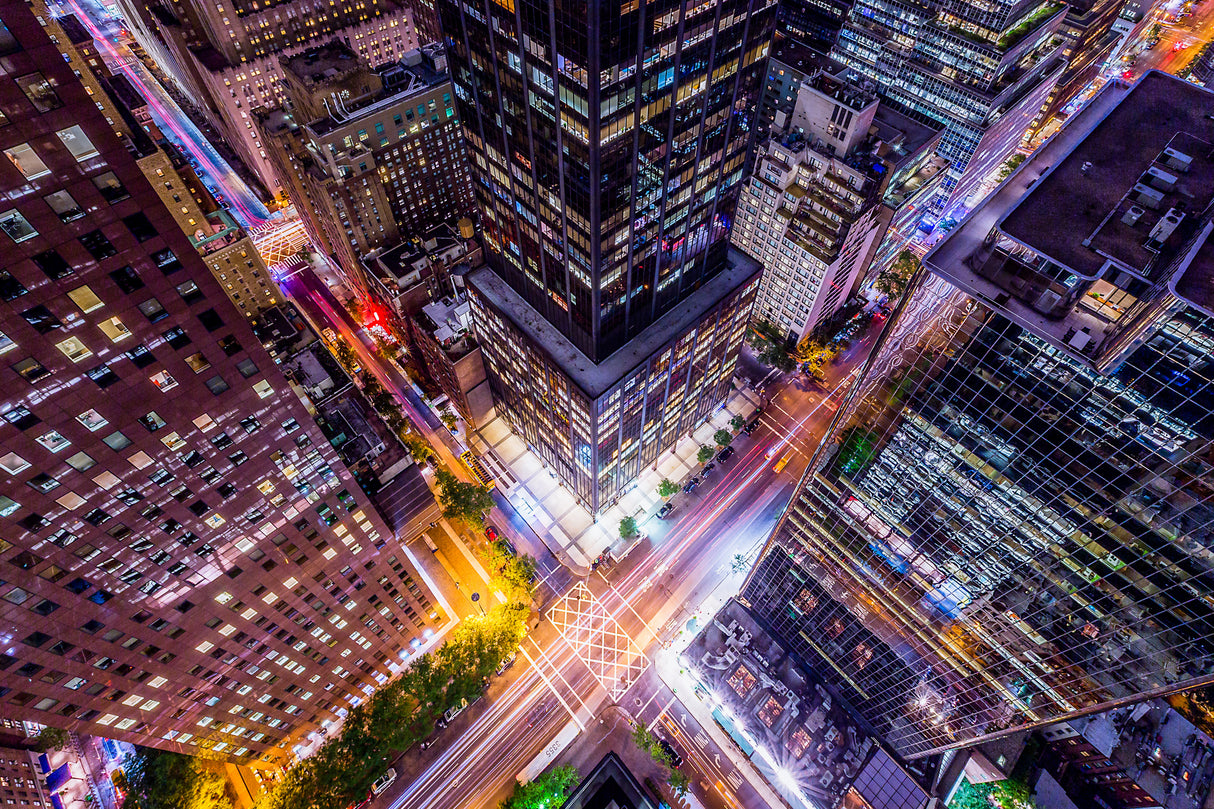 Electrify II - New York City Night Trails Poster och Canvastavla