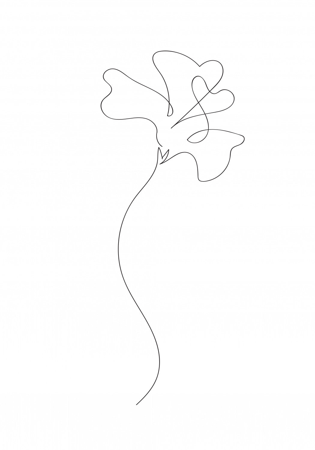 Flower Poster och Canvastavla